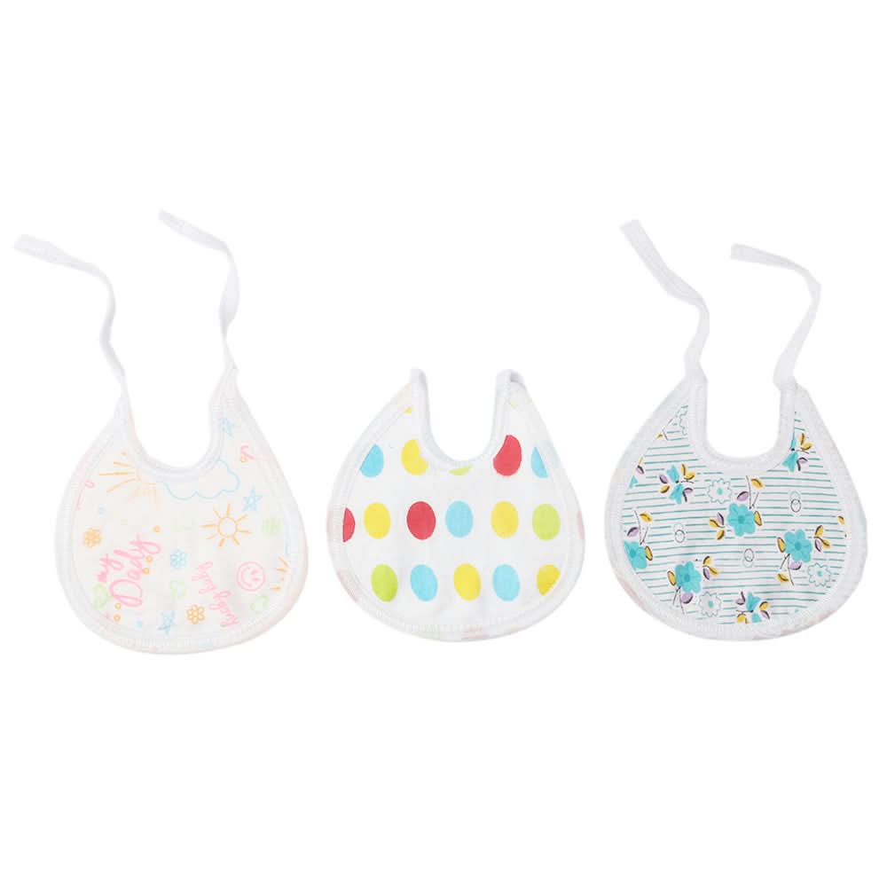 Newborn 3Pcs Bibs Set - Multi, Kids, Bibs & Towels, Chase Value, Chase Value