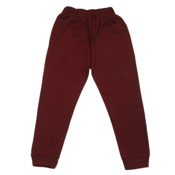 Girls Terry Trouser - Maroon, Girls Tights Leggings & Pajama, Chase Value, Chase Value