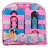 Kids Building Blocks - Pink, Kids, Educational Toys, Chase Value, Chase Value