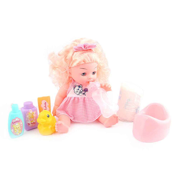 Baby Doll 6 Pcs - Pink - test-store-for-chase-value