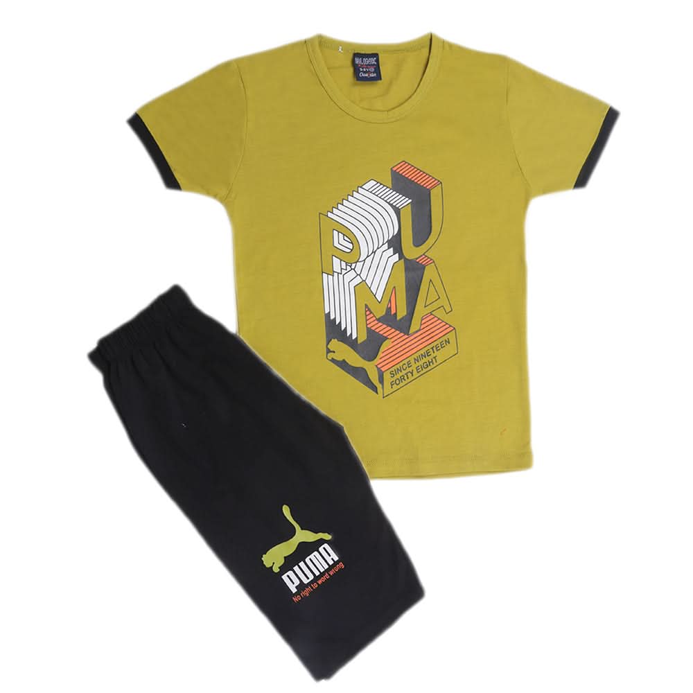 Boys Half Sleeves Short Suits - Green, Kids, Boys Sets And Suits, Chase Value, Chase Value