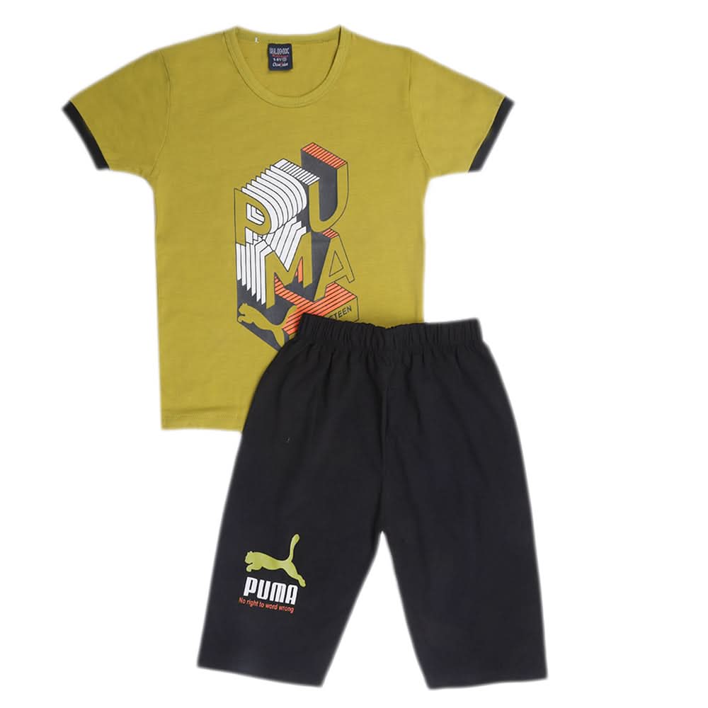 Boys Half Sleeves Short Suits - Green, Kids, Boys Sets And Suits, Chase Value, Chase Value