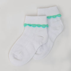 Girls Fancy Socks - White, Kids, Girls Socks, Chase Value, Chase Value