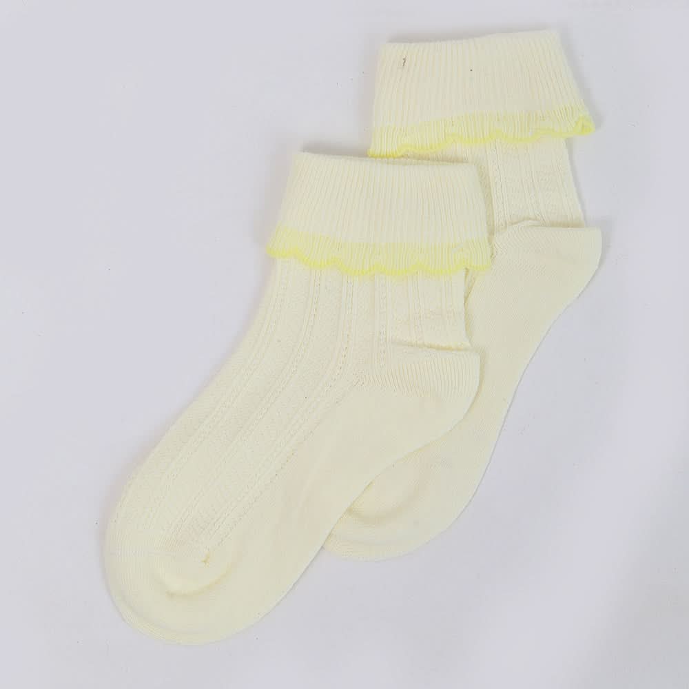 Girls Fancy Socks - Yellow, Kids, Girls Socks, Chase Value, Chase Value