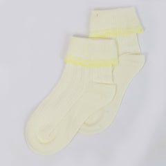 Girls Fancy Socks - Yellow, Kids, Girls Socks, Chase Value, Chase Value