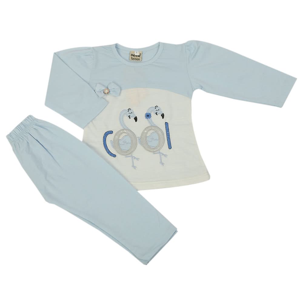 Girls Full Sleeves Suit - Light Blue, Girls Suits, Chase Value, Chase Value