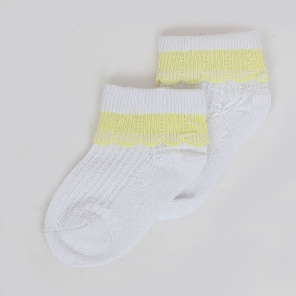 Girls Fancy Socks - White, Kids, Girls Socks, Chase Value, Chase Value