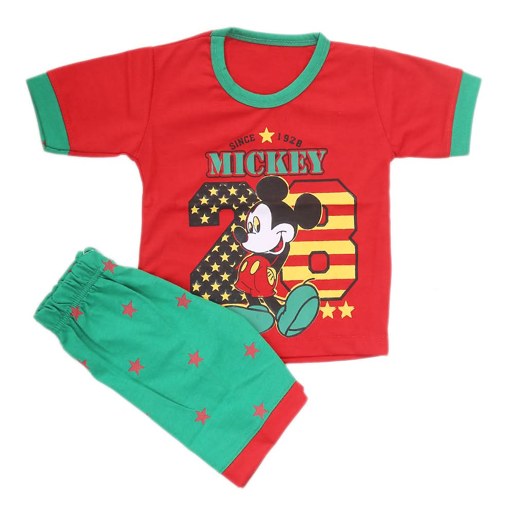 Boys Half Sleeves Suit - Red, Kids, Boys Sets And Suits, Chase Value, Chase Value