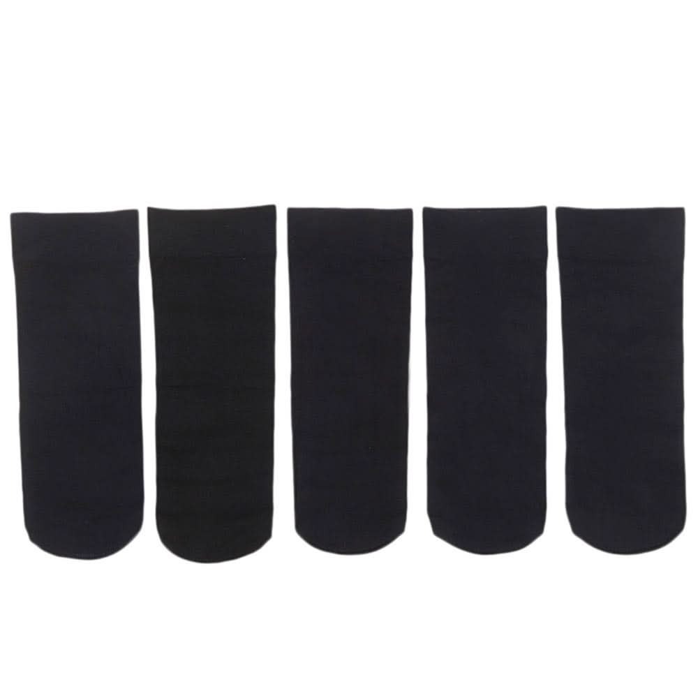 Women's Socks 5 Pcs - Black, Women, Socks Stocking And Gloves, Chase Value, Chase Value