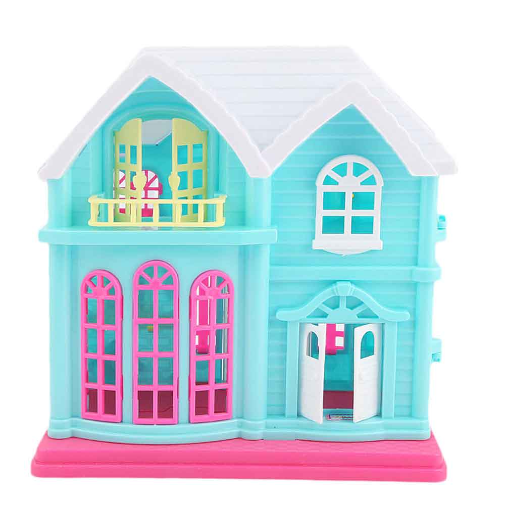 Frozen Doll Villa Set 6 Pcs - Cyan - test-store-for-chase-value
