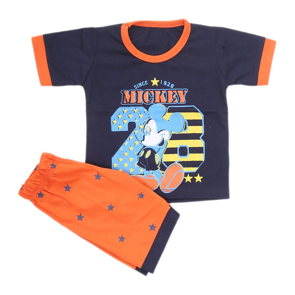 Boys Half Sleeves Suit - Navy Blue, Kids, Boys Sets And Suits, Chase Value, Chase Value