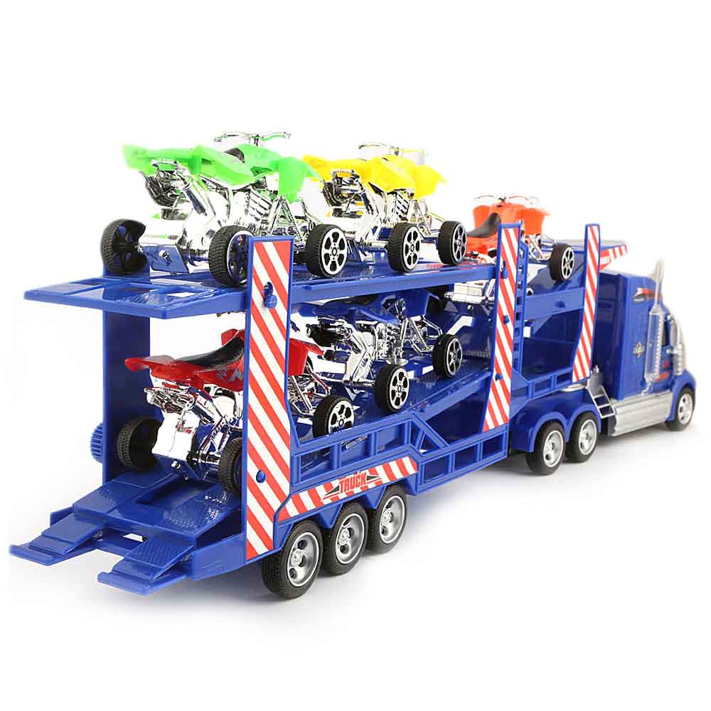 Remote Control Continental Truck Carrier - Blue - test-store-for-chase-value