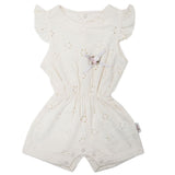 Newborn Girls Half Sleeves Romper - Fawn, Kids, Newborn Girls Rompers, Chase Value, Chase Value