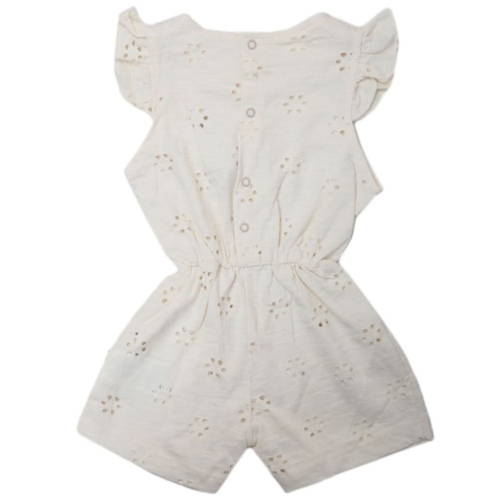 Newborn Girls Half Sleeves Romper - Fawn, Kids, Newborn Girls Rompers, Chase Value, Chase Value