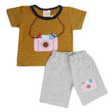 Newborns Boys Half Sleeves Suits - Mustard, Kids, New Born Boys Sets And Suits, Chase Value, Chase Value