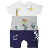 Newborn Boys Half Sleeves Romper - Navy Blue, Kids, New Born Boys Rompers, Chase Value, Chase Value