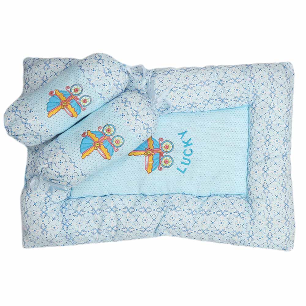 Newborn Sleeping Bag 7 Pcs  Set Embroidered - Light Blue, Kids, Sleeping Bags, Chase Value, Chase Value