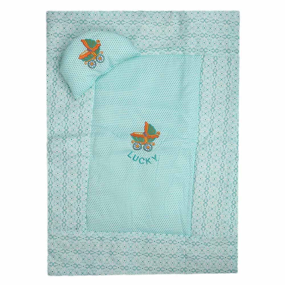 Newborn Sleeping Bag 7 Pcs  Set Embroidered - Cyan, Kids, Sleeping Bags, Chase Value, Chase Value