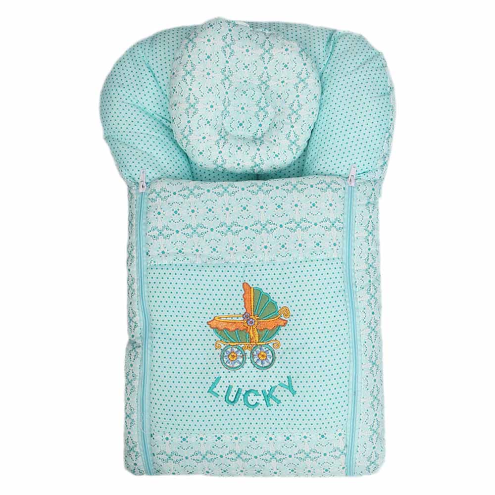 Newborn Sleeping Bag 7 Pcs  Set Embroidered - Cyan, Kids, Sleeping Bags, Chase Value, Chase Value