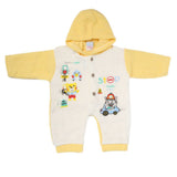Newborn Boy Full Sleeves Polar Romper 5305 - Yellow, Kids, NB Boys Rompers, Chase Value, Chase Value