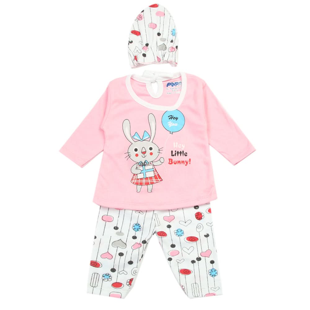 Newborn Boys Full Sleeves Suit - Pink, Newborn Boys Sets & Suits, Chase Value, Chase Value