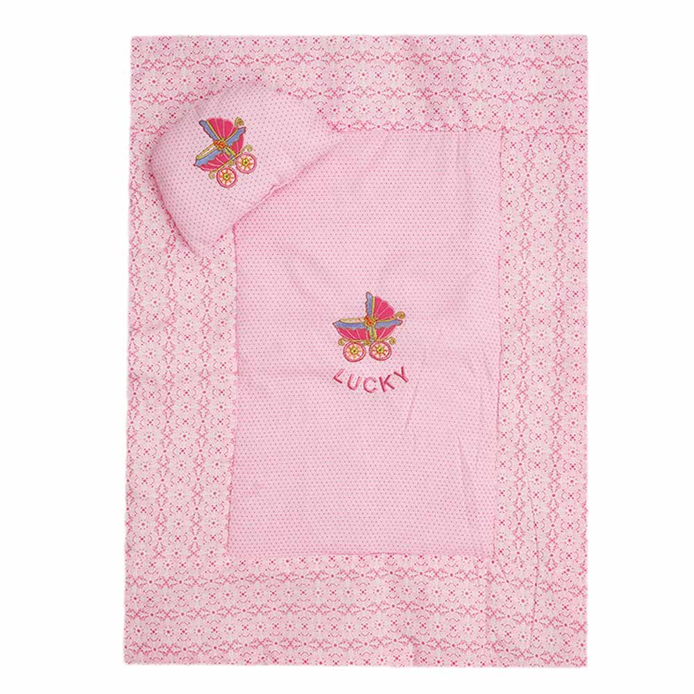 Newborn Sleeping Bag 7 Pcs  Set Embroidered - Pink, Kids, Sleeping Bags, Chase Value, Chase Value