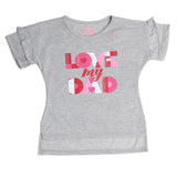 Girls Half Sleeves T-Shirts - Grey, Kids, Girls T-Shirts, Chase Value, Chase Value
