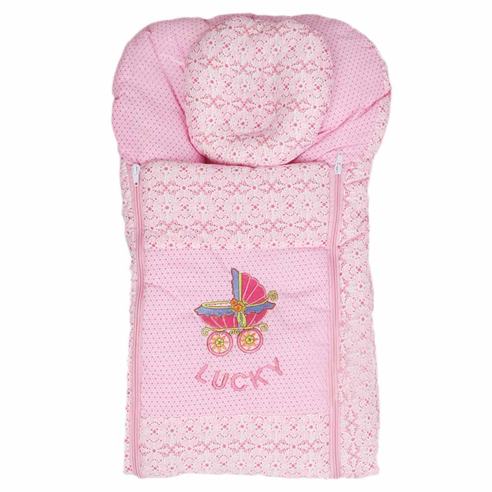 Newborn Sleeping Bag 7 Pcs  Set Embroidered - Pink, Kids, Sleeping Bags, Chase Value, Chase Value