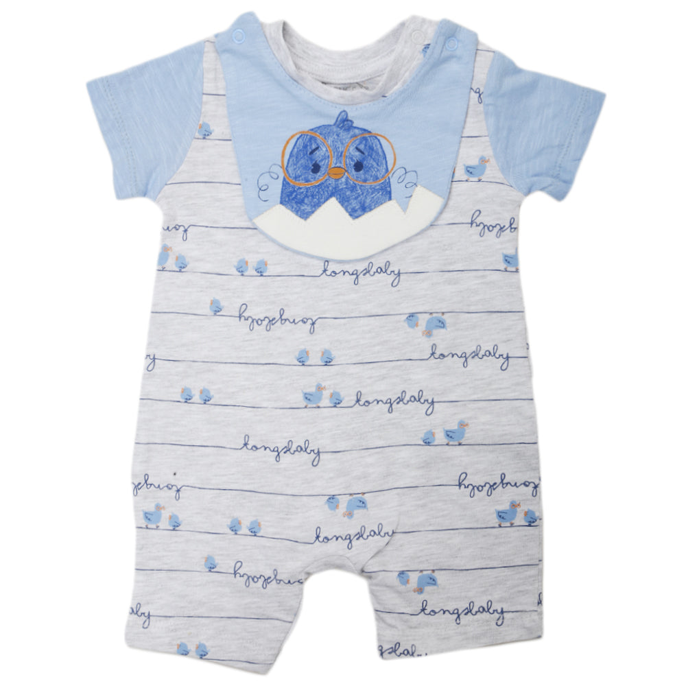 Newborn Boys Half Sleeves Romper 2240  B5-B9 - Blue, Kids, Newborn Boys Rompers, Chase Value, Chase Value