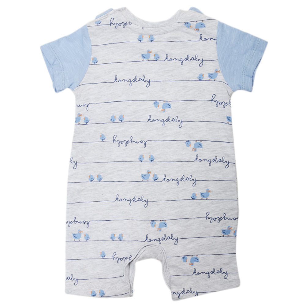 Newborn Boys Half Sleeves Romper 2240  B5-B9 - Blue, Kids, Newborn Boys Rompers, Chase Value, Chase Value