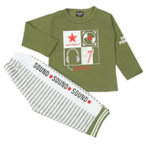 Boys 3Pcs Full Sleeves Suit - Green, Boys Sets & Suits, Chase Value, Chase Value