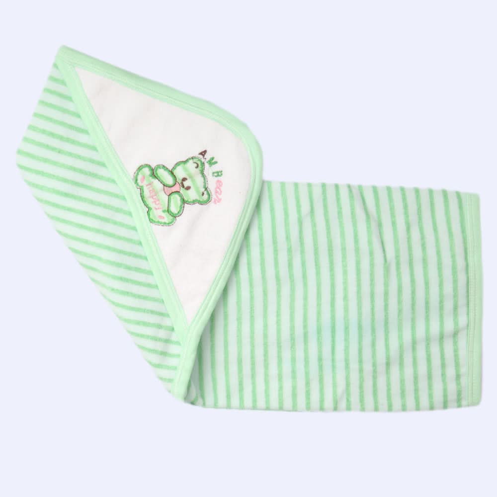 Newborn Baby Bath Towel - Green, Kids, Bath Accessories, Chase Value, Chase Value