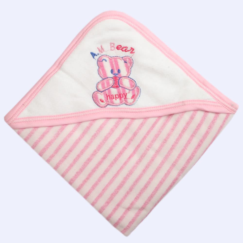 Newborn Baby Bath Towel -  Pink, Kids, Bath Accessories, Chase Value, Chase Value