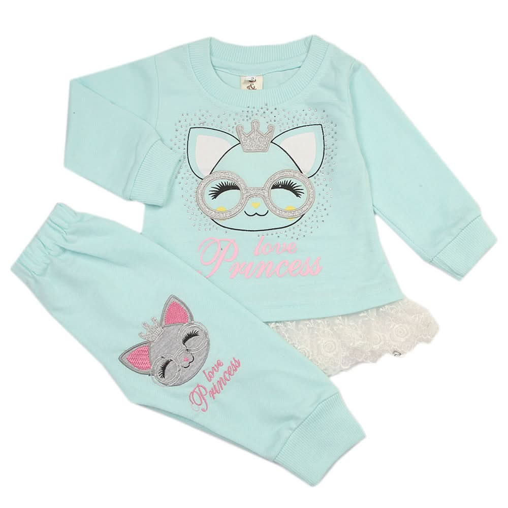 Newborn Girls Pajama Suit - Light Blue, Newborn Girls Sets & Suits, Chase Value, Chase Value
