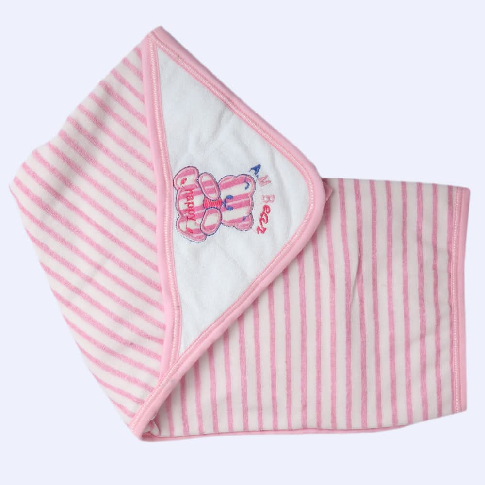 Newborn Baby Bath Towel -  Pink, Kids, Bath Accessories, Chase Value, Chase Value