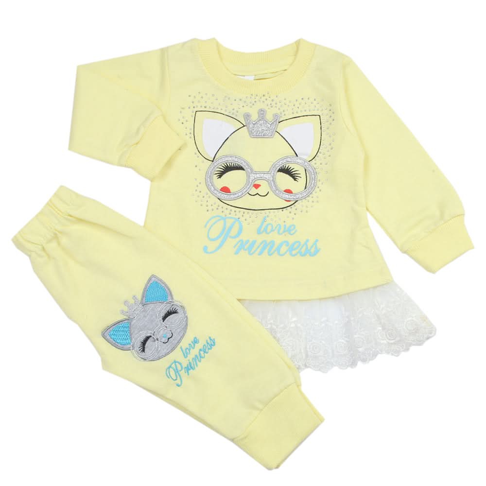 Newborn Girls Pajama Suit - Lemon, Newborn Girls Sets & Suits, Chase Value, Chase Value