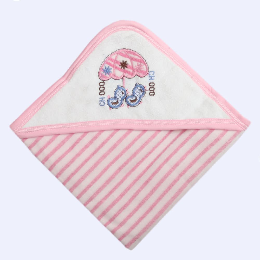 Newborn Baby Bath Towel - Pink, Kids, Bath Accessories, Chase Value, Chase Value