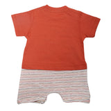 Newborn Boys Half Sleeves Romper - Rust, Kids, Newborn Boys Rompers, Chase Value, Chase Value