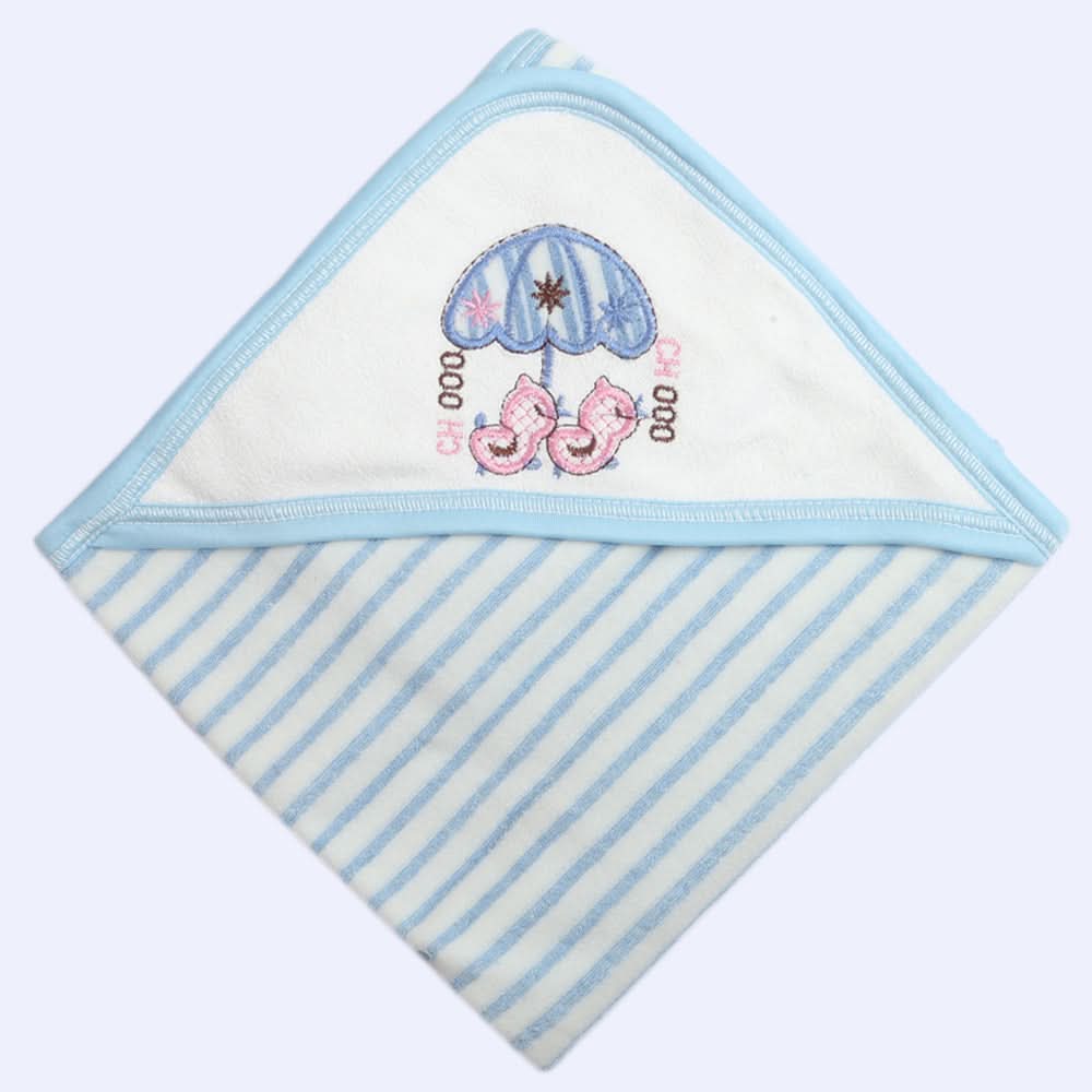 Newborn Baby Bath Towel - Blue, Kids, Bath Accessories, Chase Value, Chase Value