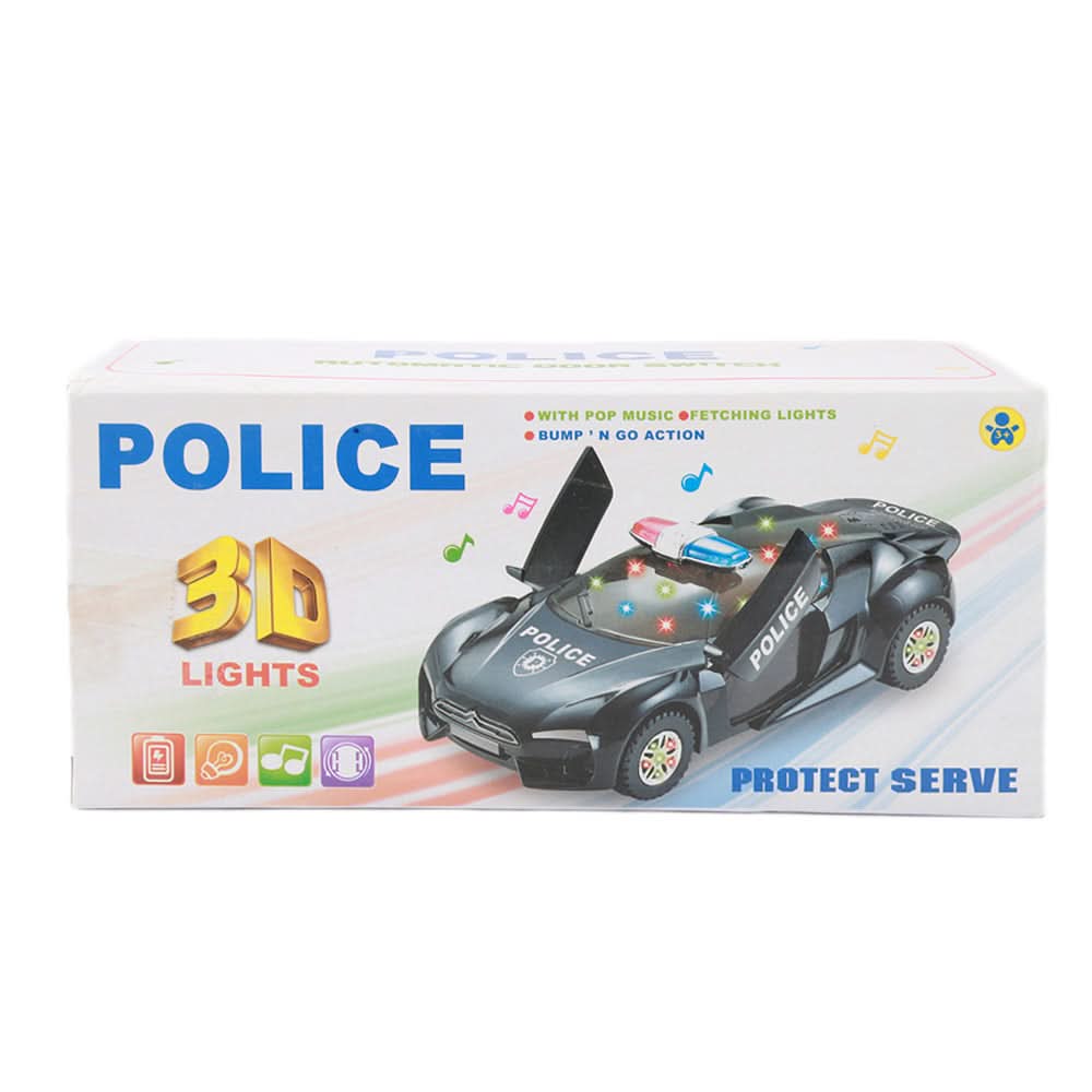 Police Door Switch Car - Black, Kids, Non-Remote Control, Chase Value, Chase Value
