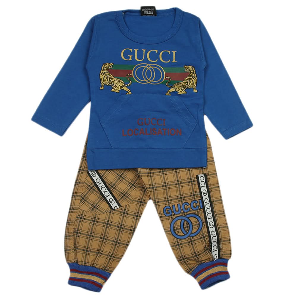 Newborn Boys Full Sleeves Suit - Royel Blue, Newborn Boys Sets & Suits, Chase Value, Chase Value