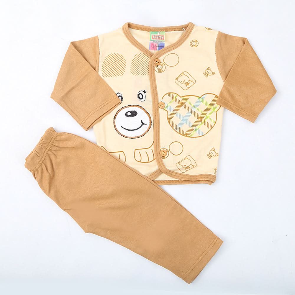 Newborn Boys Full Sleeves Suit - Beige, Kids, NB Boys Sets And Suits, Chase Value, Chase Value