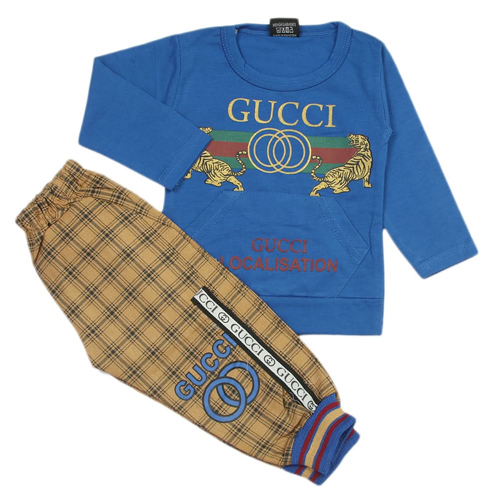 Newborn Boys Full Sleeves Suit - Royel Blue, Newborn Boys Sets & Suits, Chase Value, Chase Value