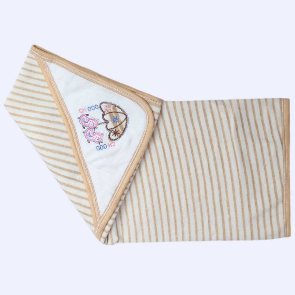 Newborn Baby Bath Towel - Light Brown, Kids, Bath Accessories, Chase Value, Chase Value