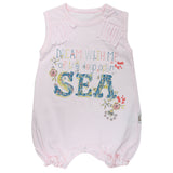 Newborn Girls Half Sleeves Romper - Light Pink, Kids, Newborn Girls Rompers, Chase Value, Chase Value