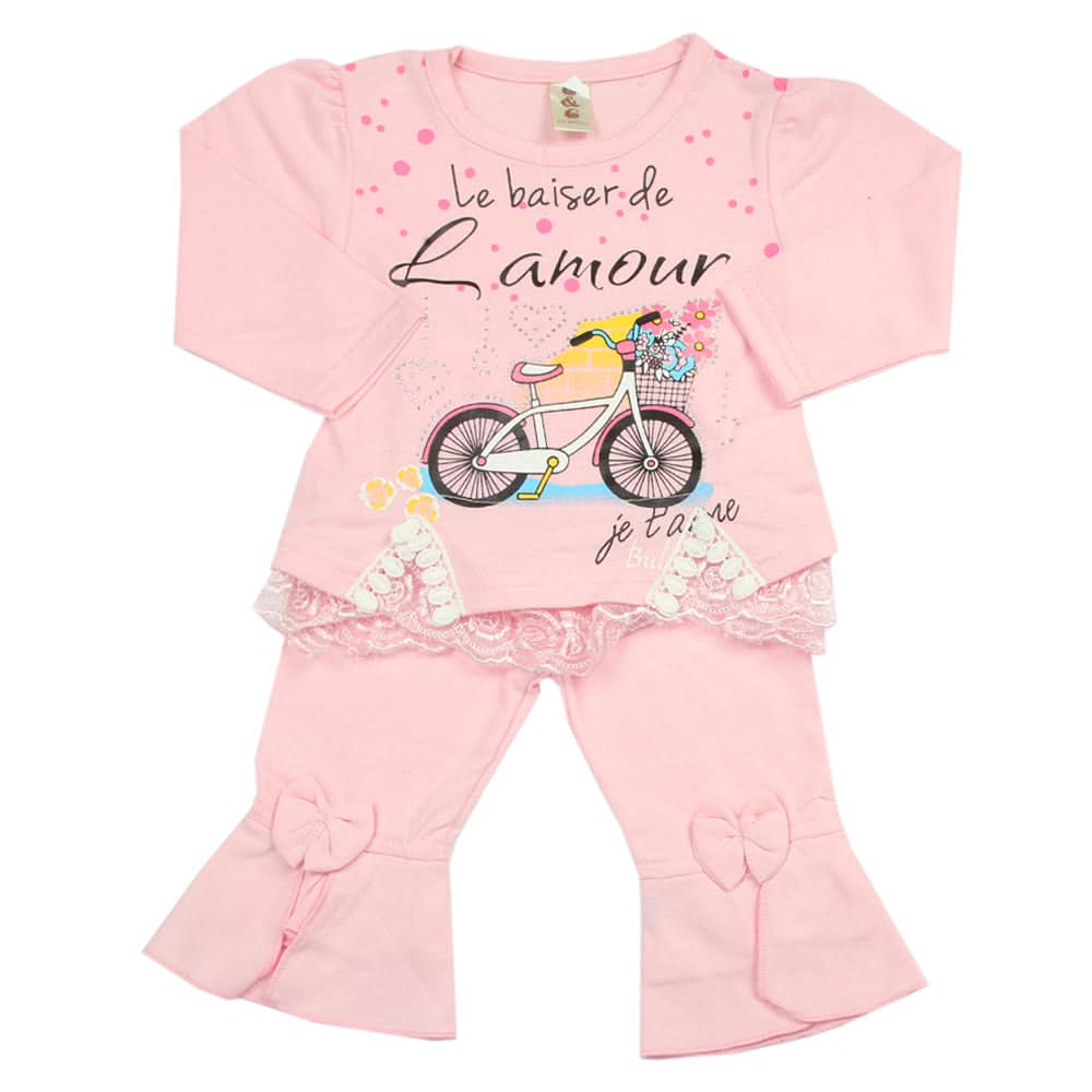 Newborn Girls Pajama Suit - Pink, Newborn Girls Sets & Suits, Chase Value, Chase Value
