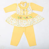 Newborn Girls Full Sleeves Suit - Yellow, Kids, NB Girls Sets And Suits, Kids, NB Girls Winterwear, Chase Value, Chase Value