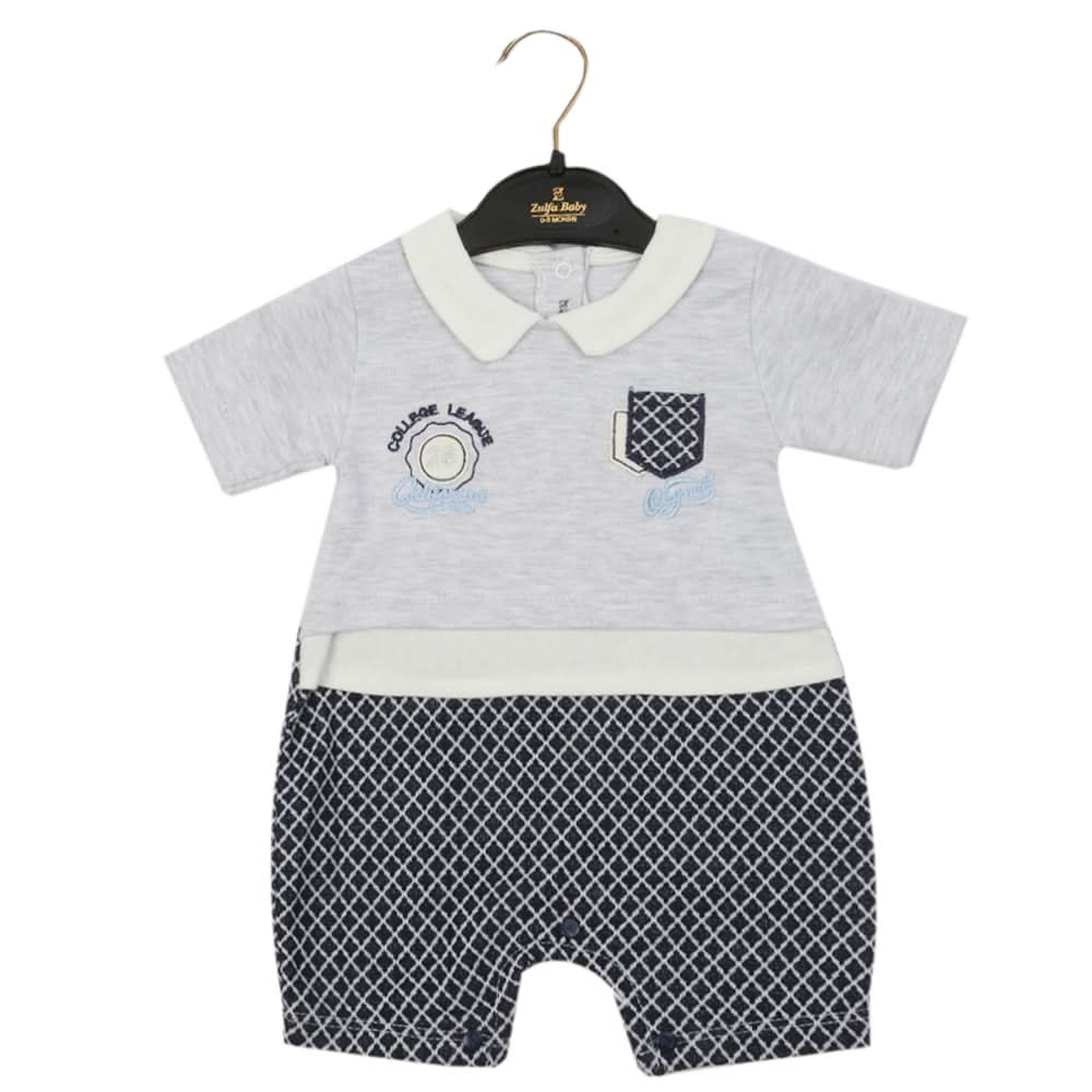 Newborn Boys Romper - Navy Blue, Newborn Boys Rompers, Chase Value, Chase Value