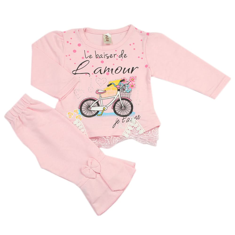 Newborn Girls Pajama Suit - Pink, Newborn Girls Sets & Suits, Chase Value, Chase Value