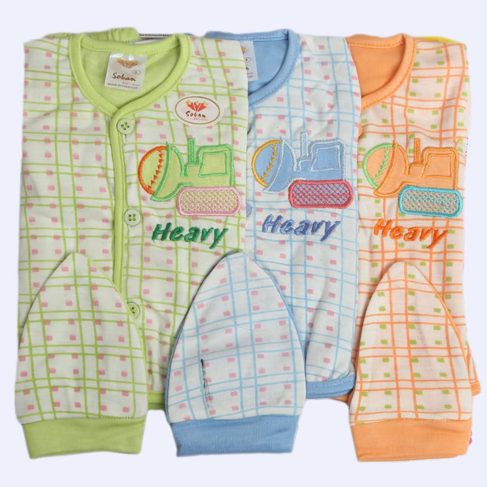 Newborn Jhabla 3 Piece Suit - Multi, Kids, NB Boys Sets And Suits, Chase Value, Chase Value